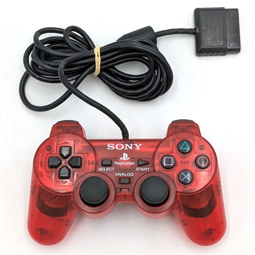 Original Dualshock 2 Controller - Crimson Red - PS2 Tilbehør (B Grade) (Genbrug) 